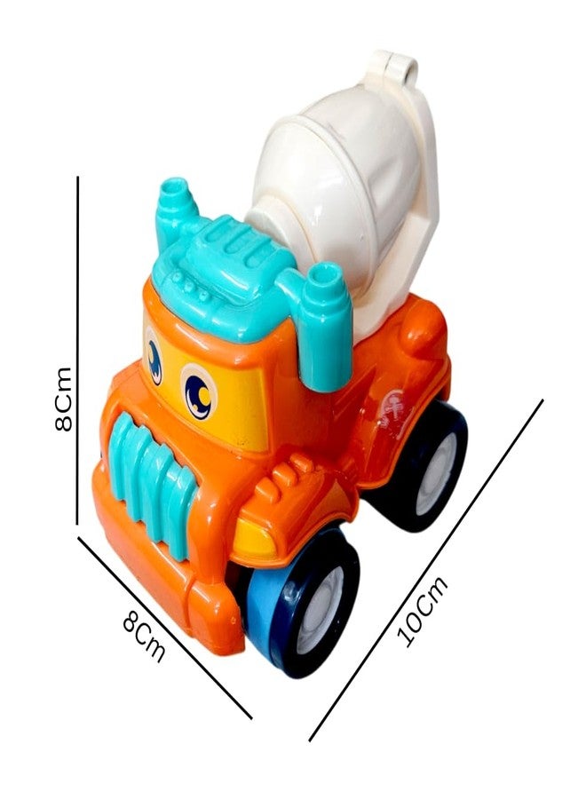 Stylbase Friction Powered Pull Back Vehicles for Kids Toys | Unbreakable Bulldozer Construction Truck Dumper Toys for Kids | Push and Go Toy Set for Boys & Girls 3+ Years (Pack of 3) - Image 5